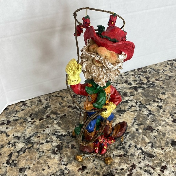 Western Santa Claus Cowboy Bobblehead Peppers/Rope/Boots Sheriff StarWestern - Picture 2 of 10
